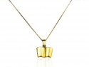 Book-shaped pendant yellow gold