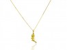 Rose gold pendant and a bright yellow
