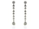 White gold earrings with diamonds.