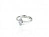 Anell d'or blanc amb diamant talla Marquise