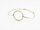 Silver bracelet and yellow gold