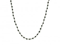 Spinels silver necklace.